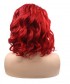 Invisilace Synthetic Lace Front Wigs Short Bob Red Wig