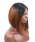 Invisilace Ombre Brown Bob Synthetic Lace Front Wigs 