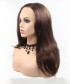 Invisilace Brown Synthetic Lace Front Wigs Straight