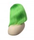 Neon Green Bob Wig Human Hair Lace Frontal Wigs 130% Density