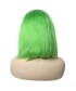 Neon Green Bob Wig Human Hair Lace Frontal Wigs 130% Density
