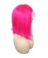 Neon Pink Lace Frontal Wigs Human Hair Bob Wig 130% Density