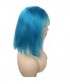 Sky Blue Bob Wig 130% Density Human Hair Lace Frontal Wigs 