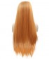 Invisilace 1B Orange Ombre Synthetic Lace Front Wigs Long Straight Wig