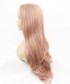 Invisilace Peach Pink Long Synthetic Lace Front Wigs 