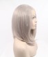 Invisilace Silver Short Bob Synthetic Lace Front Wigs