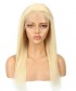 Invisilace Straight 360 Lace Frontal Wig Human Hair #613 Blonde Color 150% Density