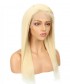 Invisilace Straight 360 Lace Frontal Wig Human Hair #613 Blonde Color 150% Density