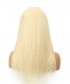 Invisilace Straight 360 Lace Frontal Wig Human Hair #613 Blonde Color 150% Density