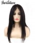 Natural Black Straight Transparent Full Lace Human Hair Wig 130% Density