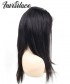 Natural Black Straight Transparent Full Lace Human Hair Wig 130% Density