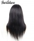 Natural Black Straight Transparent Full Lace Human Hair Wig 130% Density
