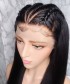 Invisilace Straight 6 Inch Deep Part 370 Lace Wigs Human Hair 150% Density