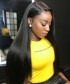 Invisilace Straight 6 Inch Deep Part 370 Lace Wigs Human Hair 150% Density