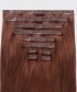 Invisilace Vibrant Auburn Color Straight Clip in Human Hair Extensions 120g 7pcs/set