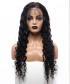 Invisilace 13x6 Lace Front Human Hair Wig Water Wave Natural Black Color 150% Density 
